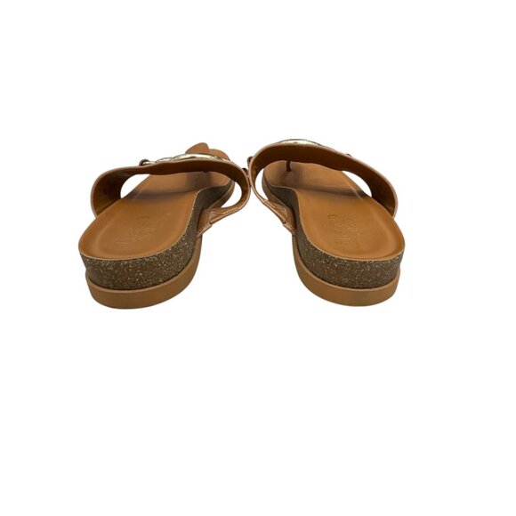 Franco Sarto Brielle Leather T Strap Women's Wedge Sandal Size 9 - Picture 5 of 10